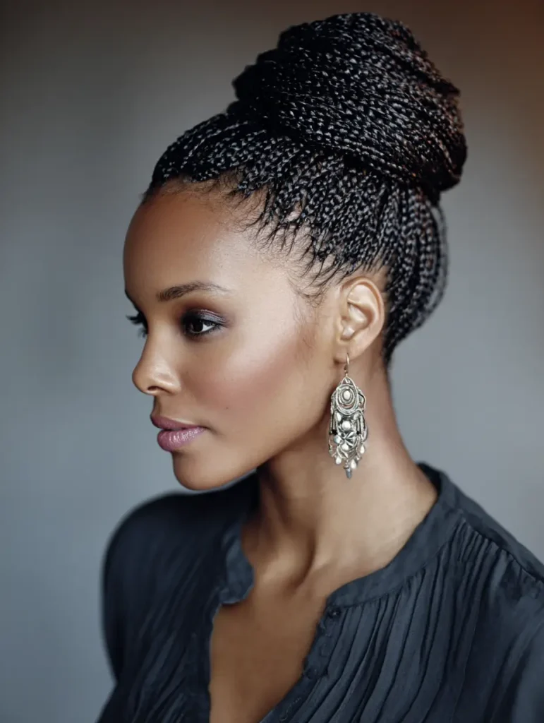 Micro Braided Updo