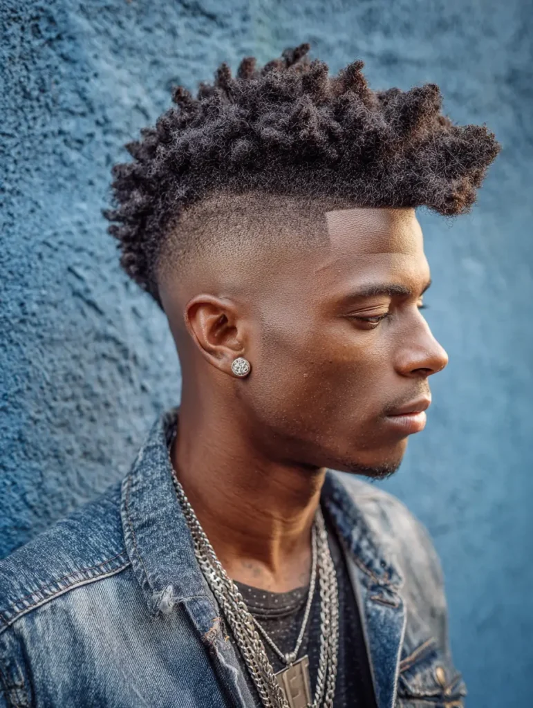 Mohawk Afro Fade
