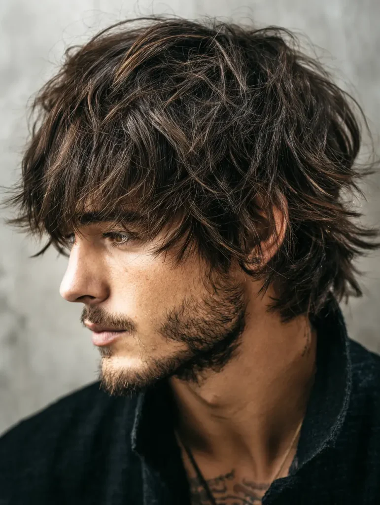 Mushroom Brown Wolf Cut