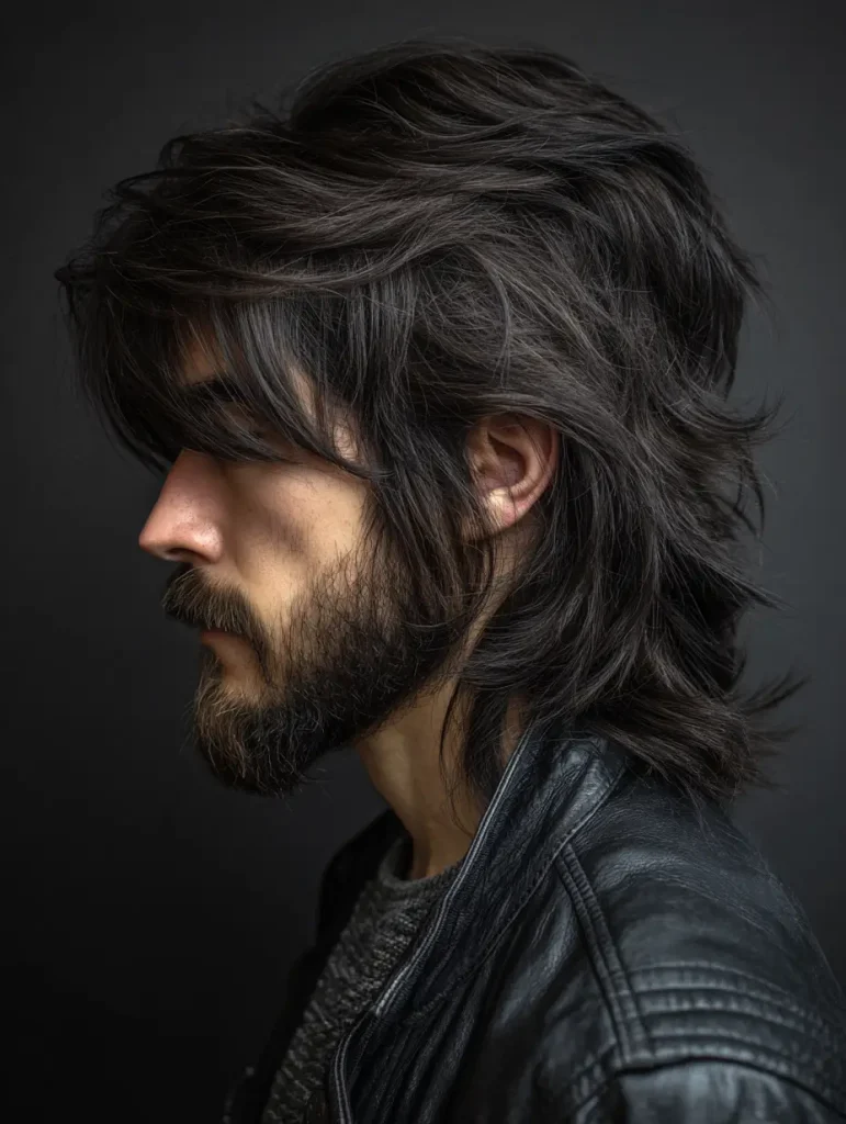 Smoky Brown Wolf Cut with Layers
