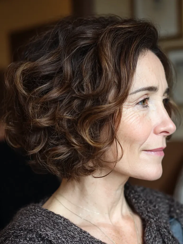 Soft Curly Bob