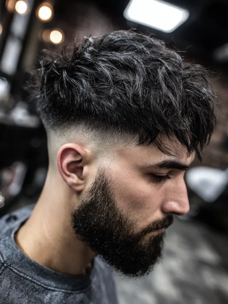 Straight Edge Black Wolf Cut