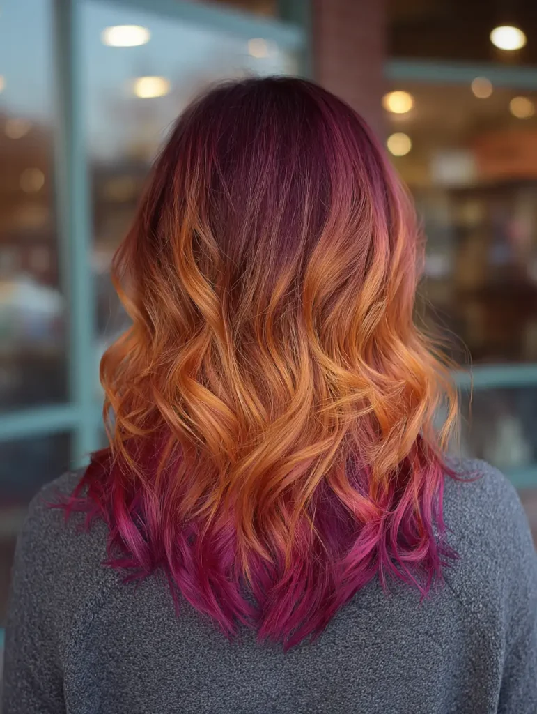 Sunset Ombre Peekaboo