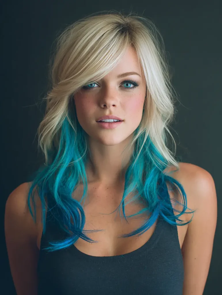 Teal and Turquoise Tips