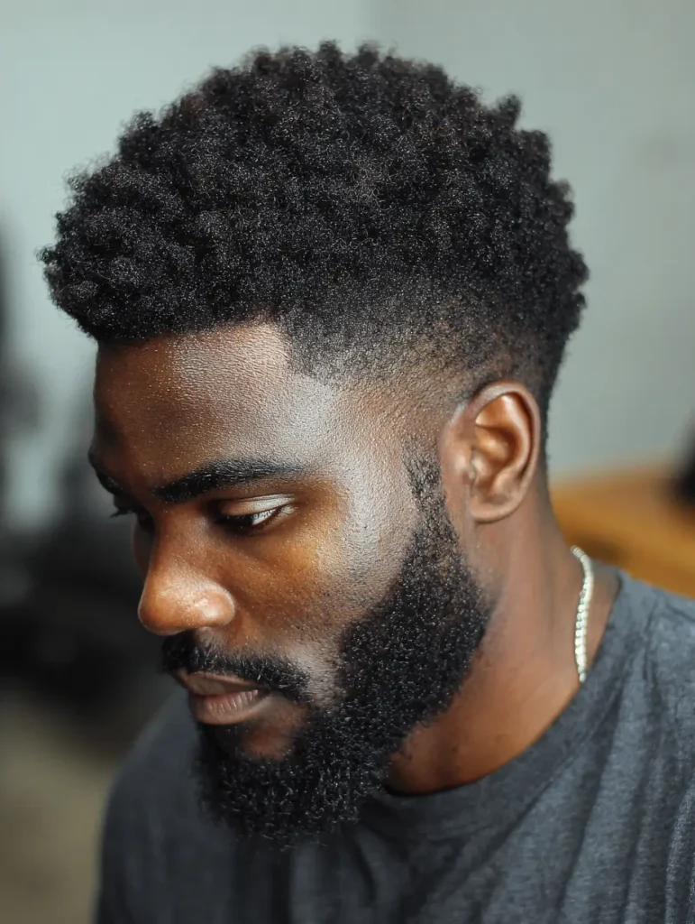 Temple Fade Afro