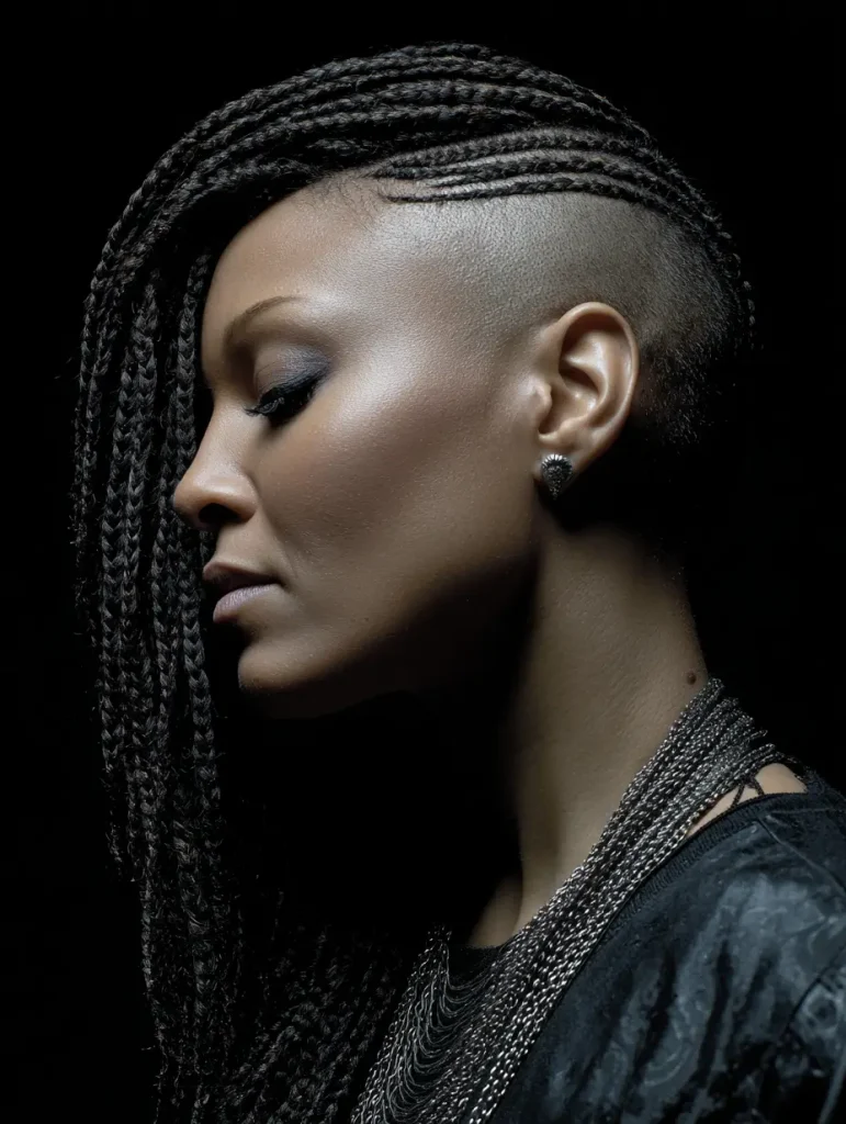 Undercut with Micro Braids