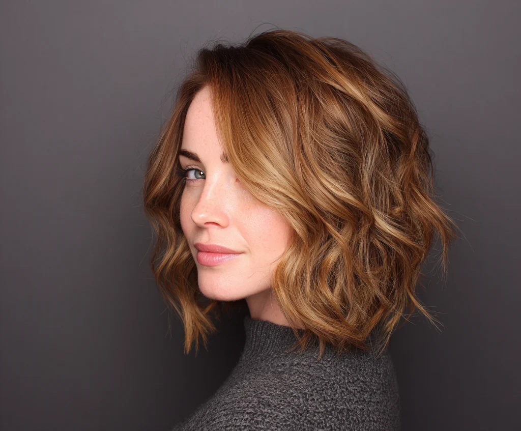 Wavy Lob (Long Bob)