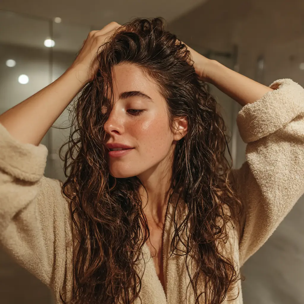 Add curl cream or gel