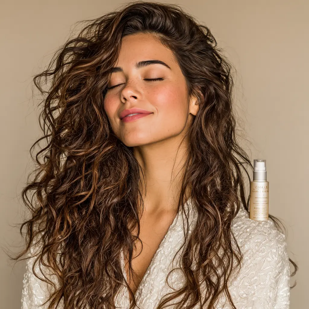 Add curl-enhancing cream or mousse