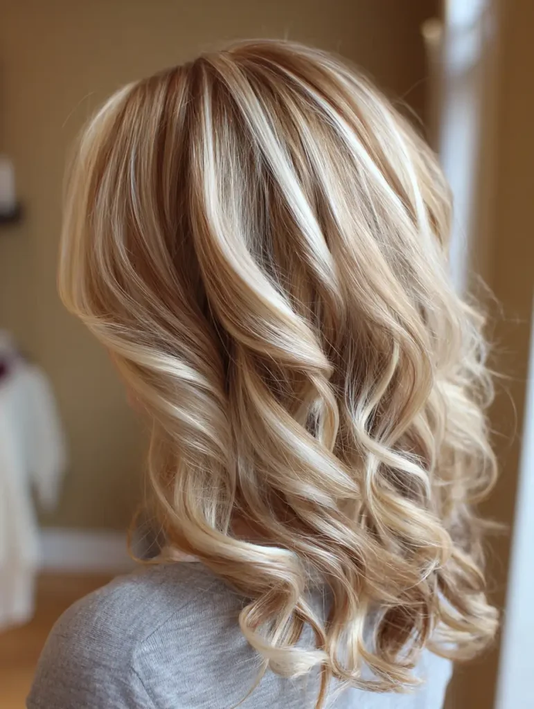 Beige Blonde Lowlights