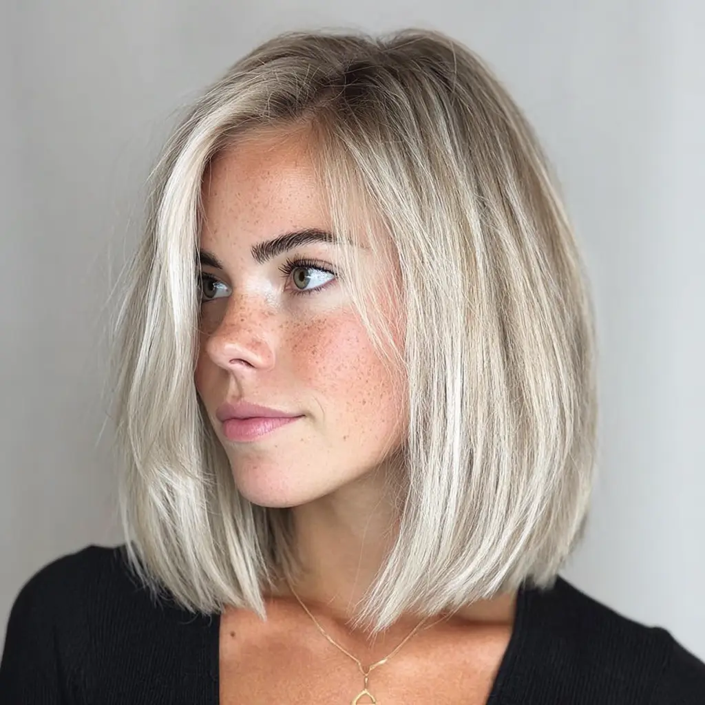 Blunt Cut Lob