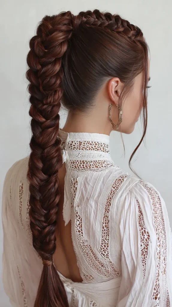 Braided High Ponytail
