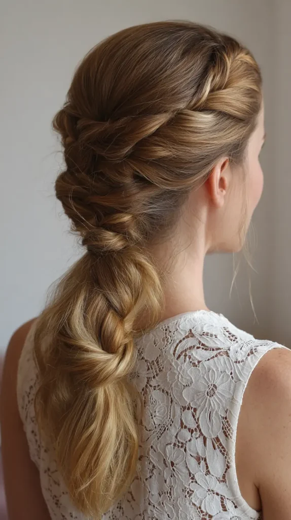 Braided Low Ponytail