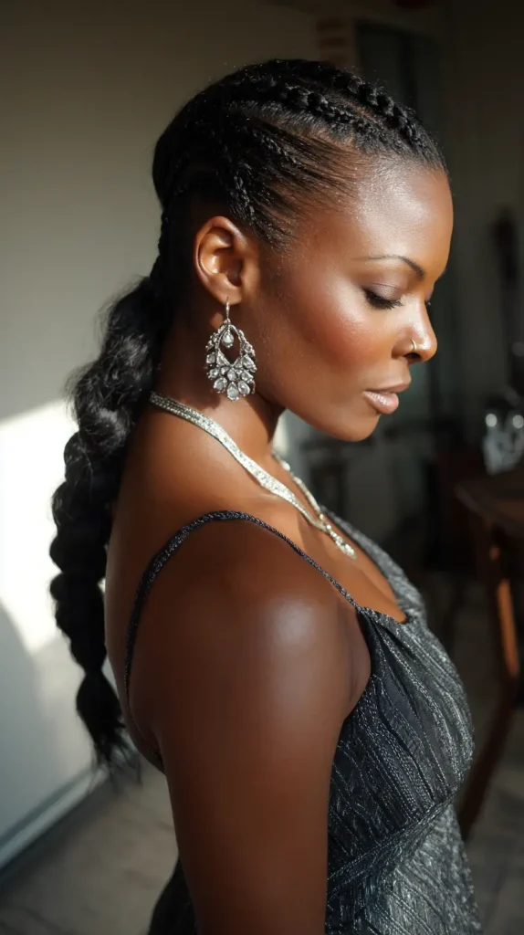 Braided Low Ponytail