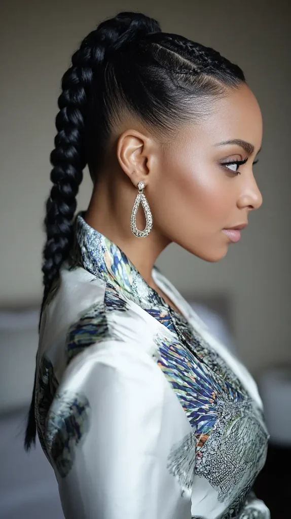 Braided Sleek Ponytail