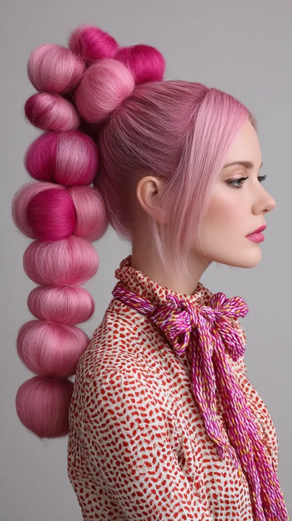  Bubble High Ponytail