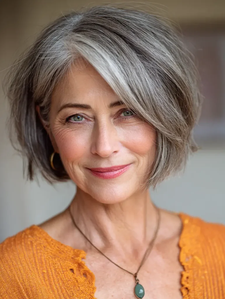 Chin-Length Layered Bob