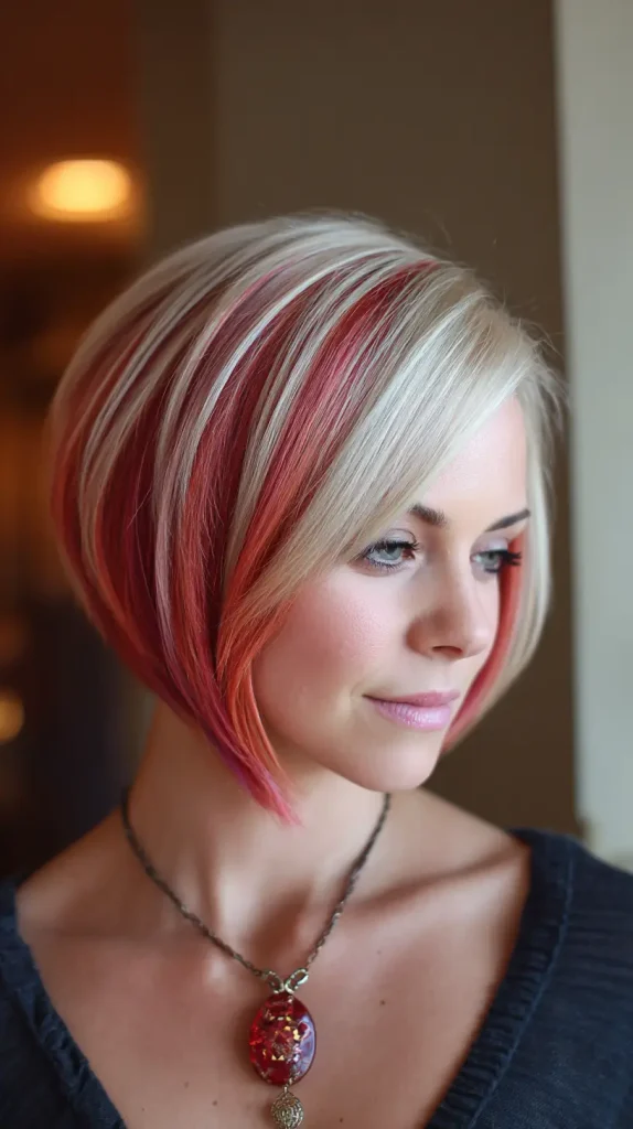 Colored Inverted Bob