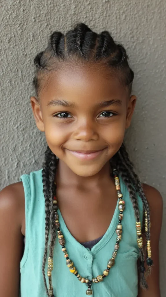  Cornrows with Beads