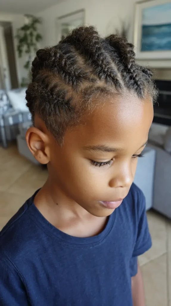 Cornrows with Design