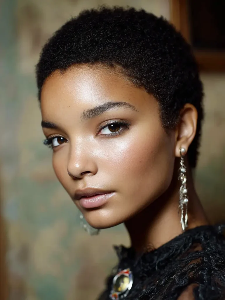Cropped Afro