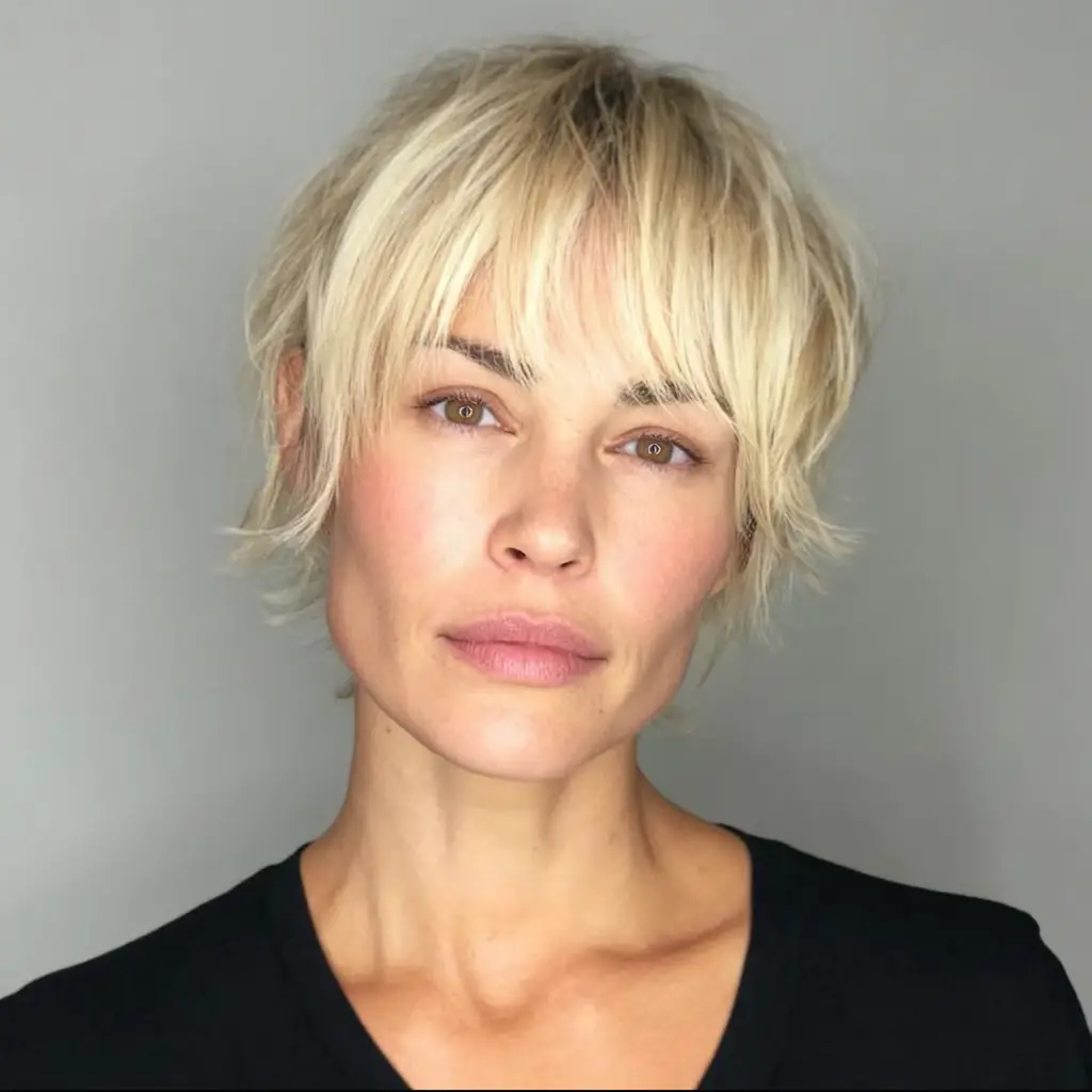 Cropped Cut with Bangs