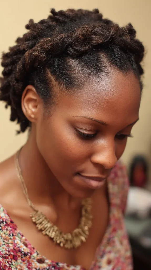 Crown Twist with Natural Hair