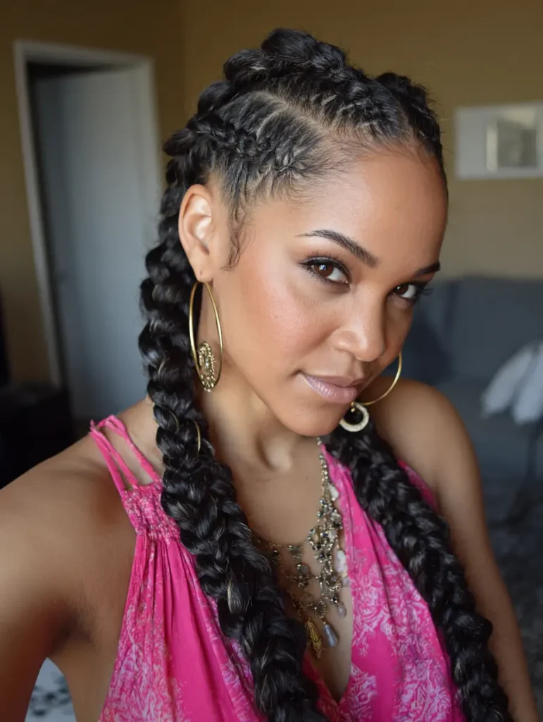 Crowned Goddess Cornrows