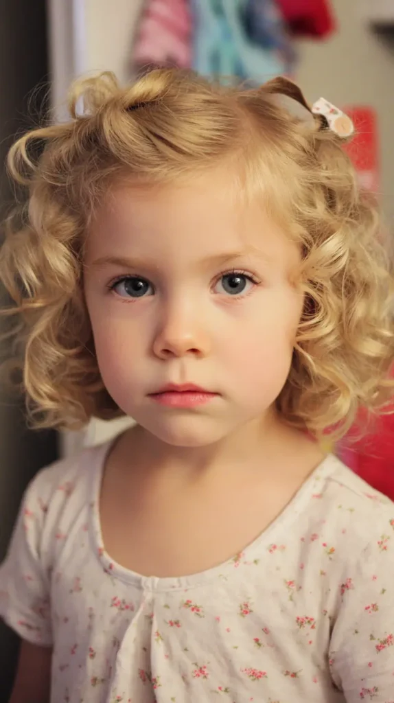 Curly Bob with Clips
