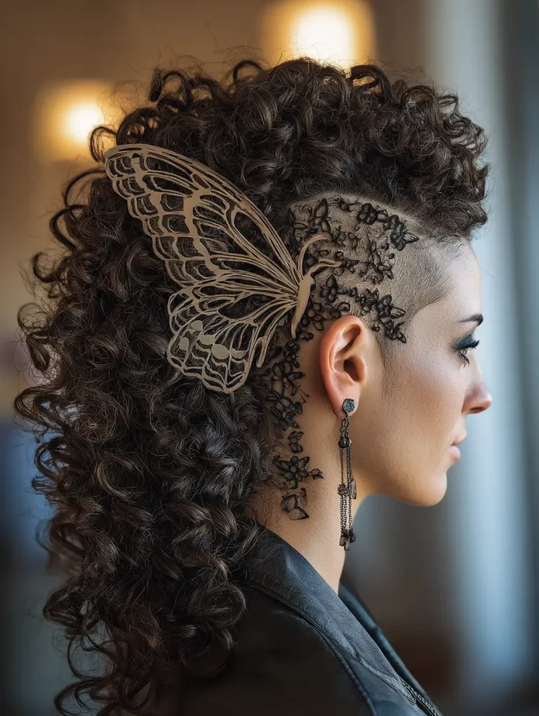 Curly Butterfly Cut