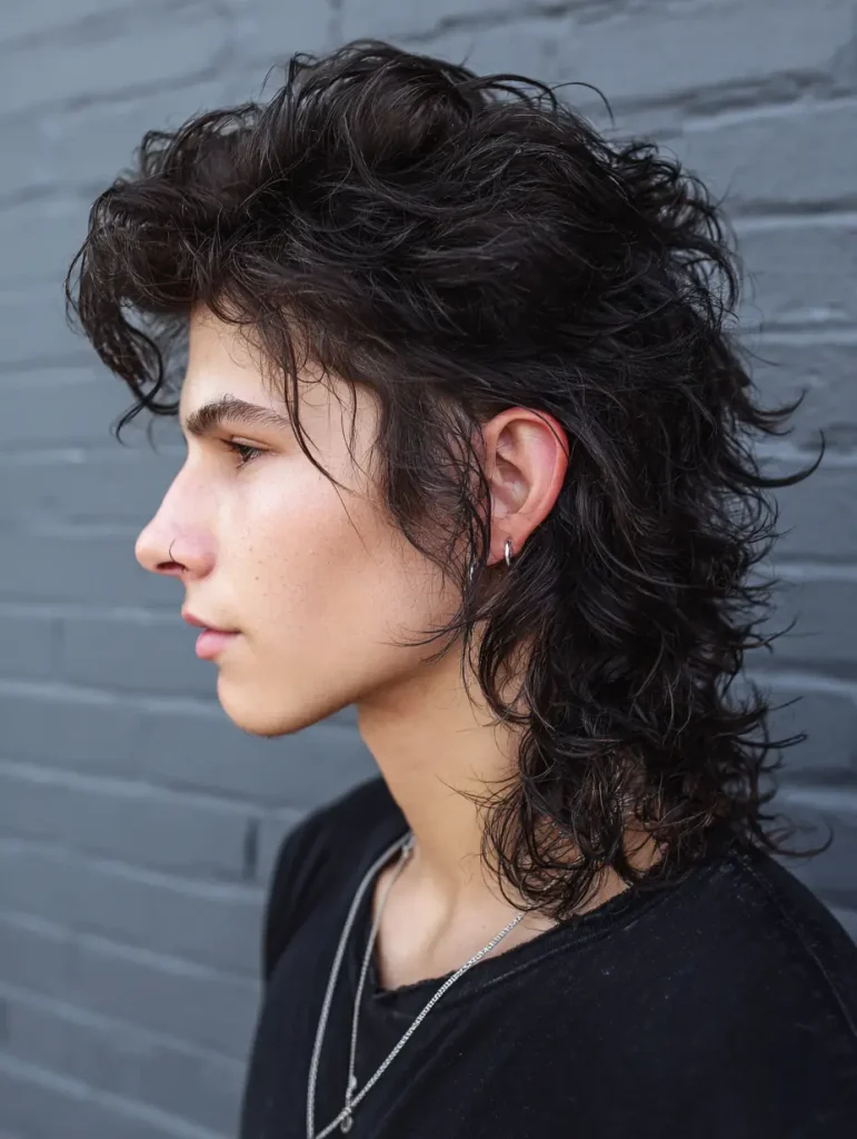 Curly Mullet Shag