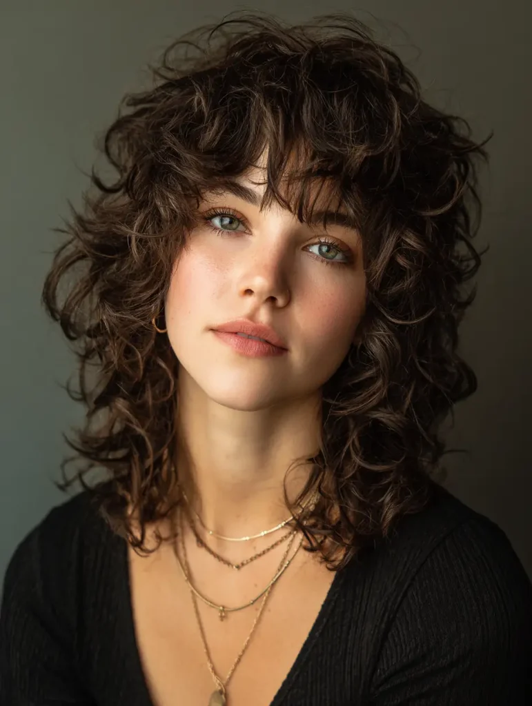Curly Shag for Thick Hair