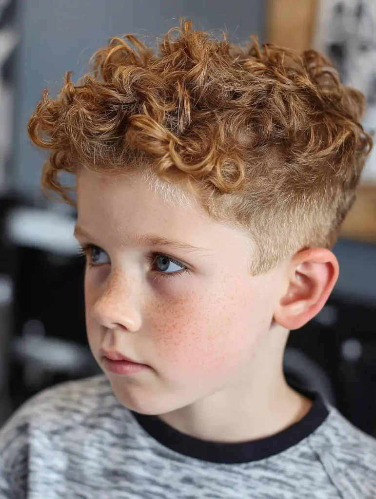 Curly Top with Fade