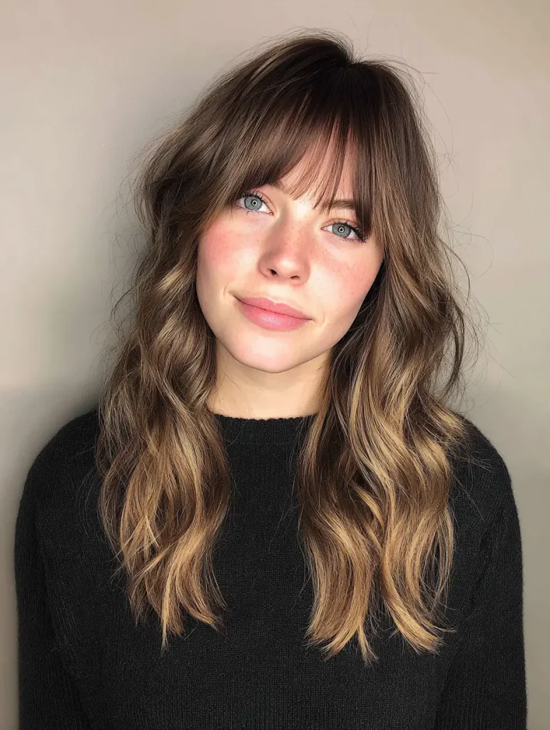 Curtain Bangs with Layers