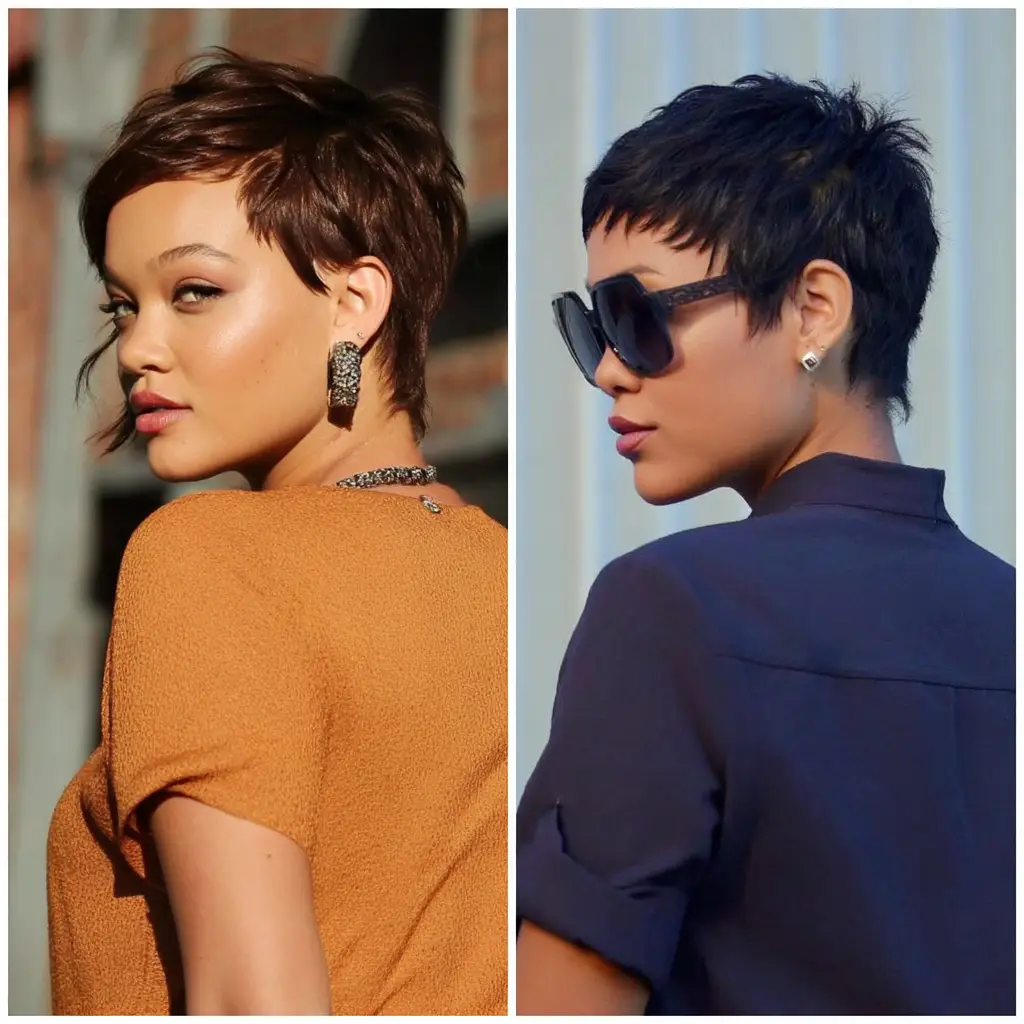 Dark Jet-Black Pixie