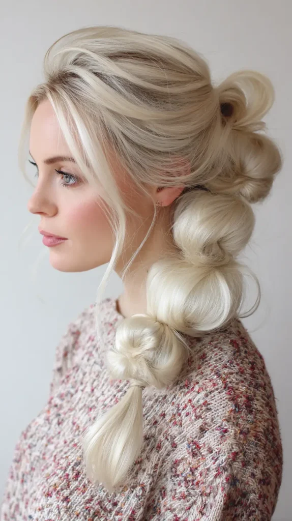 Double Bubble Ponytails