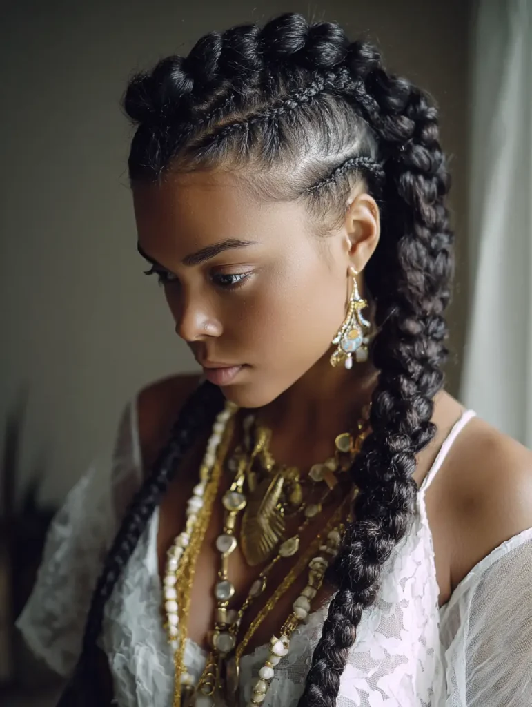 Feed-In Goddess Cornrows