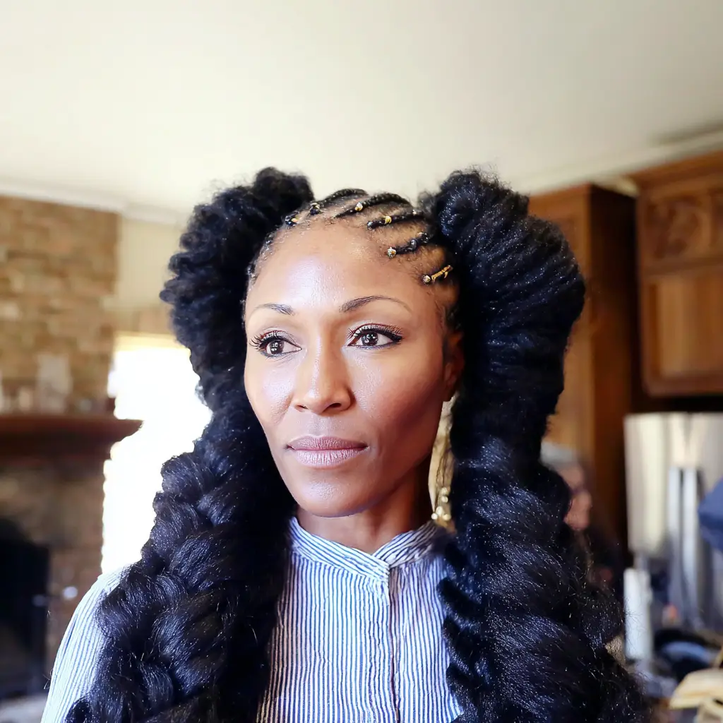 Goddess braids