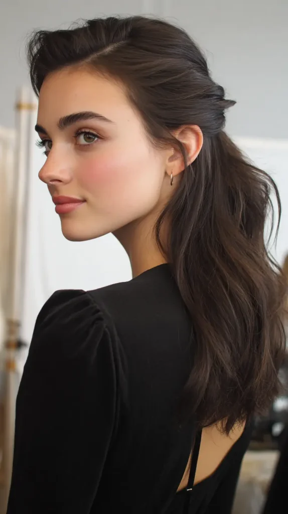 Half-Tucked Behind Ears