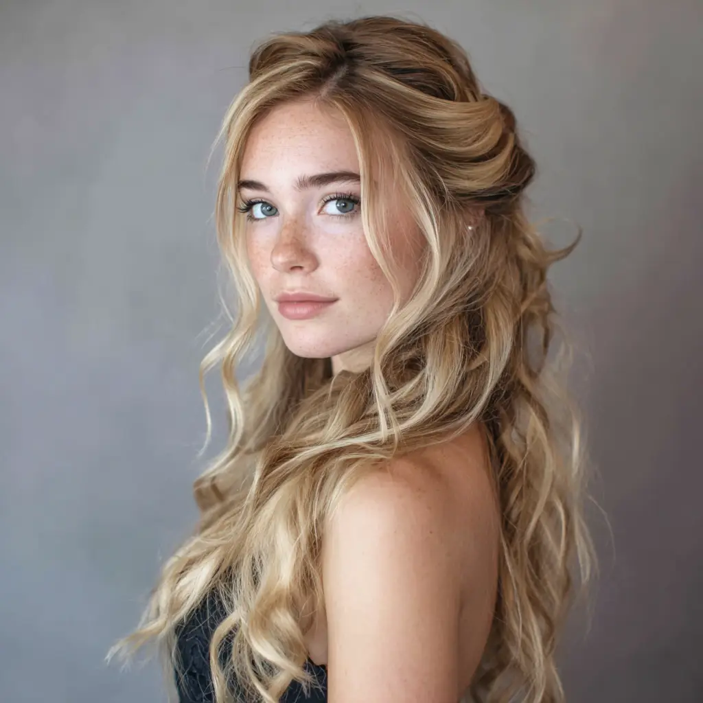 Half-Up Half-Down Style