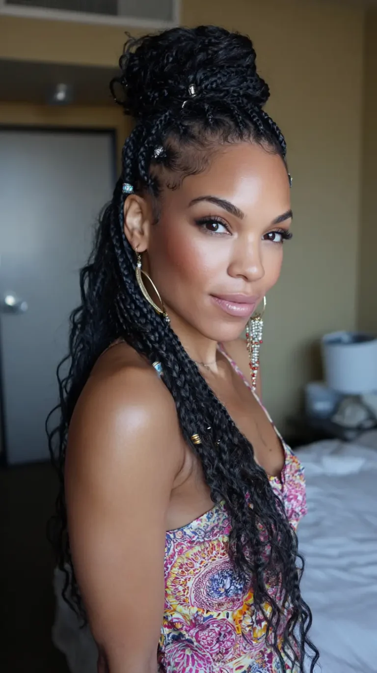 13 Half-Up Half-Down Hair Black Women That Blend Culture, Style, and Ease
