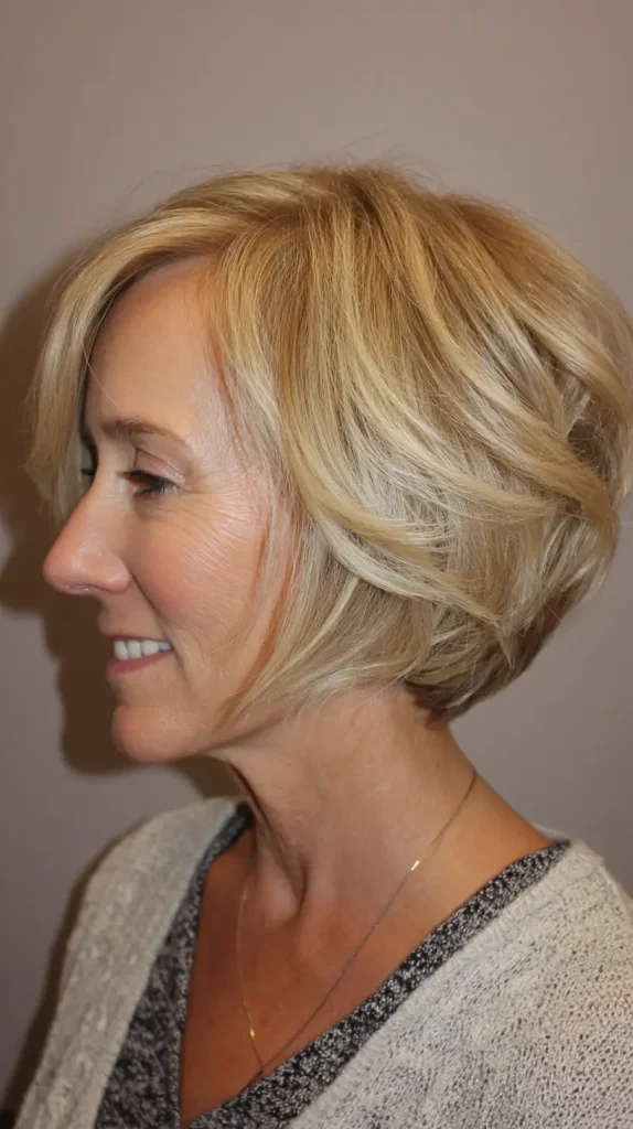 Inverted Bob for Older Women