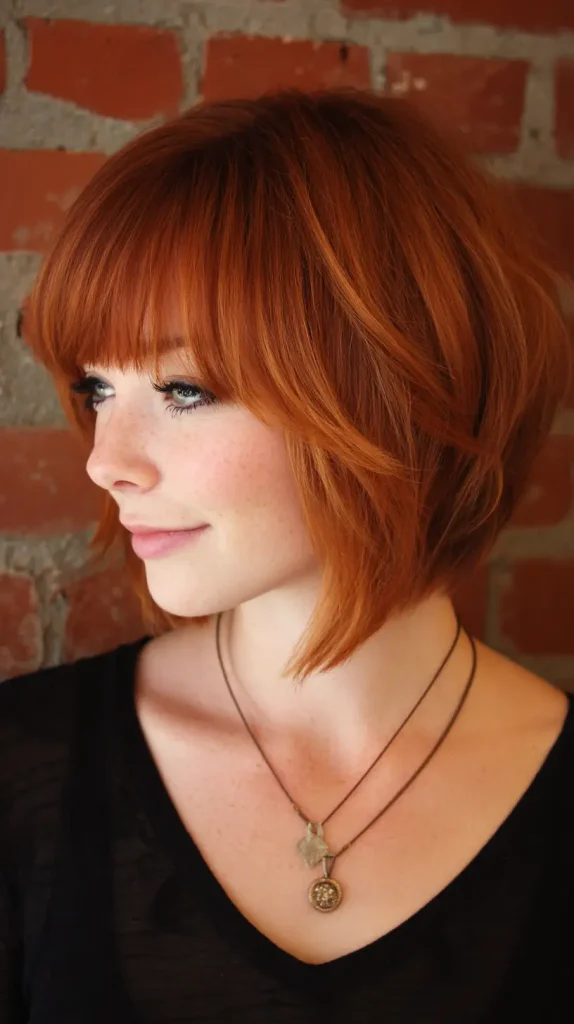  Inverted Bob with Bangs