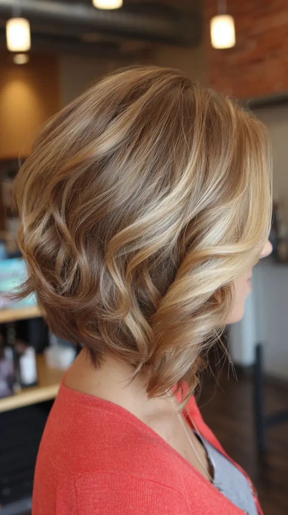 Inverted Bob with Highlights