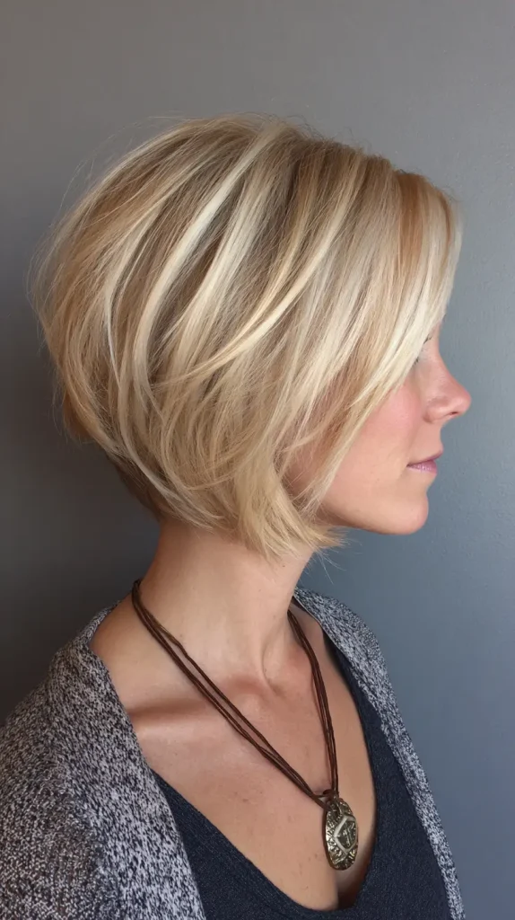 Inverted Bob with Razor-Cut Layers