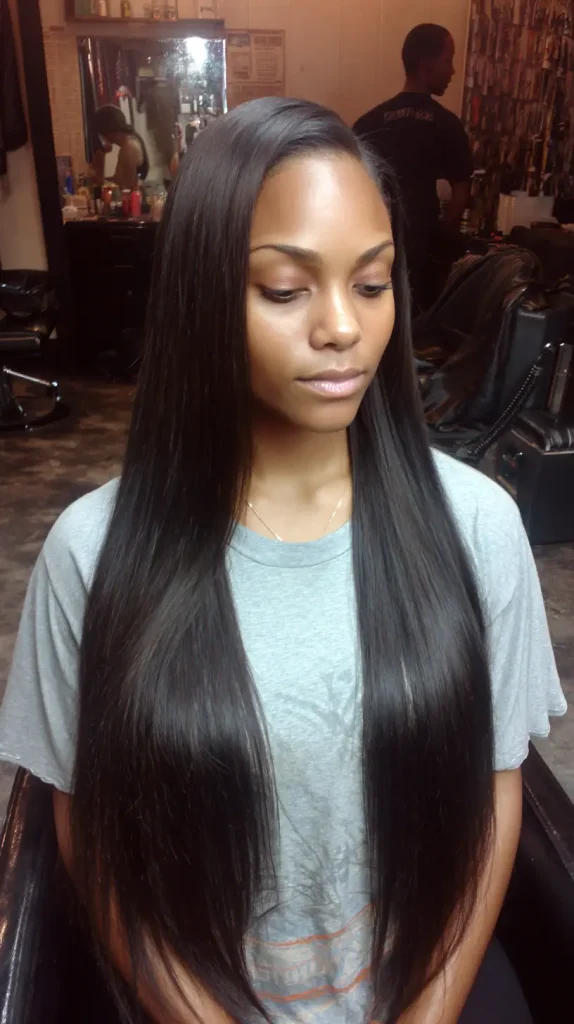 Long and Straight Quick Weave