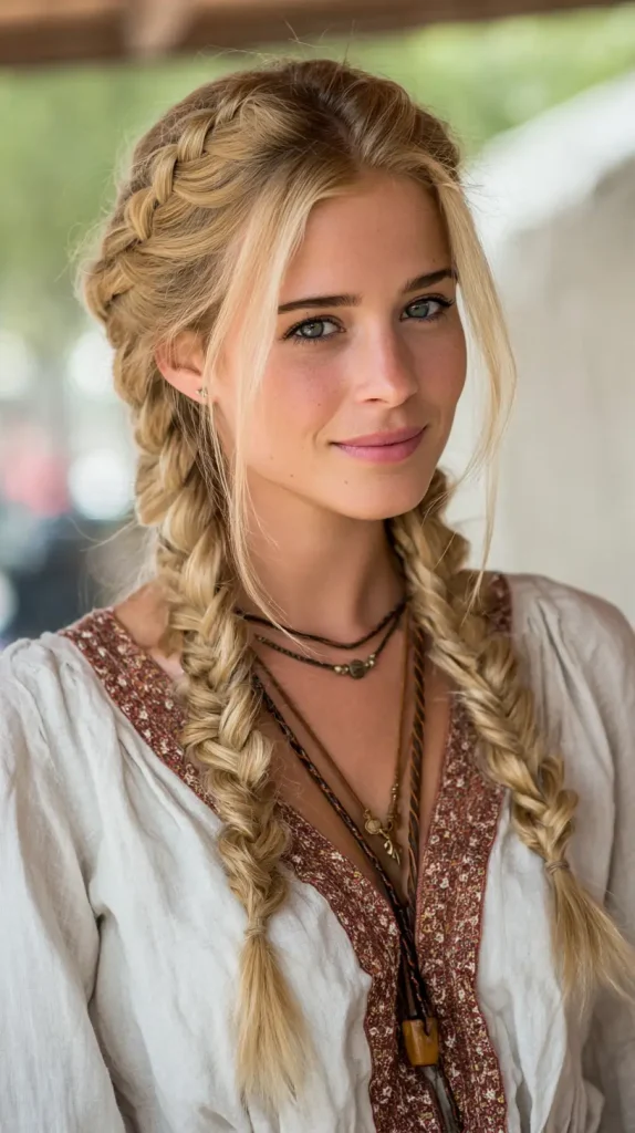 Loose Pigtail Braids