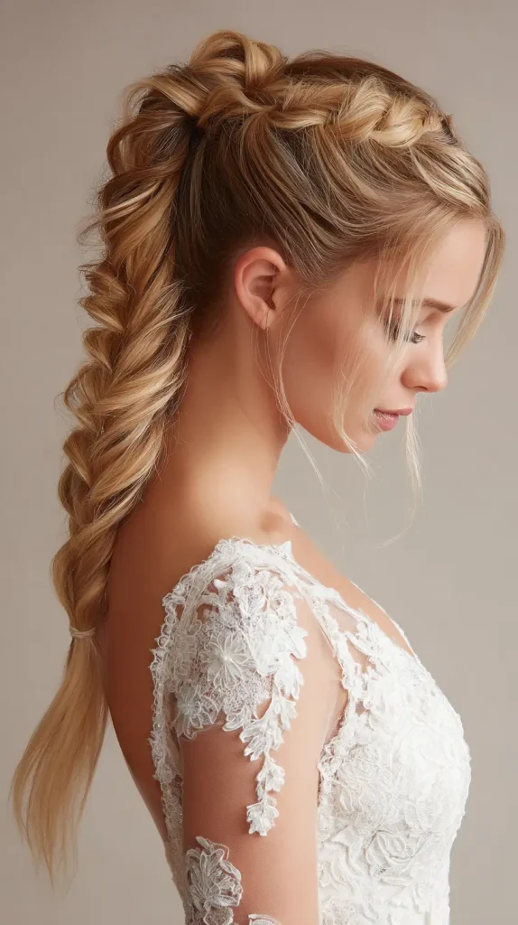  Low Braided Ponytail