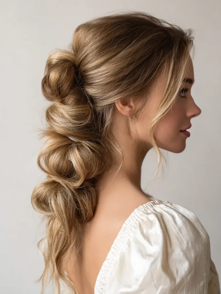 Low Bubble Ponytail