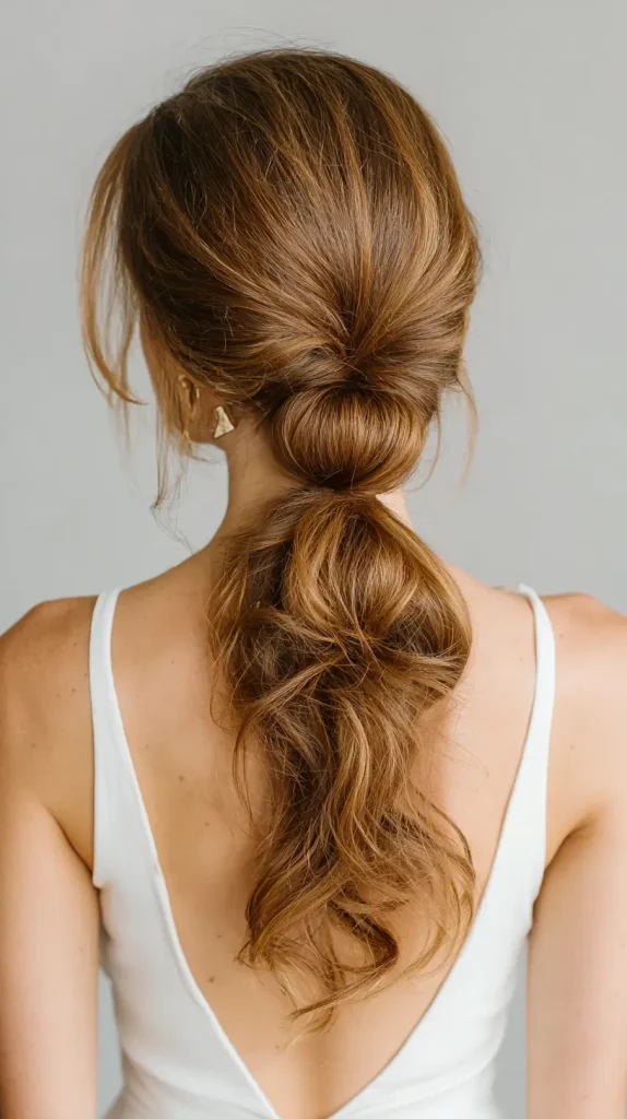 Low Bubble Ponytail